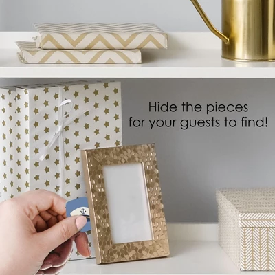 Big Dot Of Happiness Ahoy - Nautical - Baby Shower Or Birthday Party Scavenger Hunt - 1 Stand And 48 Game Pieces - Hide And Find Game 4 Big Dot Of Happiness Ahoy - Nautical - Baby Shower Or Birthday Party Scavenger Hunt - 1 Stand And 48 Game Pieces - Hide And Find Game - Image 2