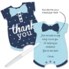 Big Dot Of Happiness Hello Little One - Blue And Navy - Shaped Thank You Cards - Boy Baby Shower Thank You Note Cards With Envelopes - Set Of 12 2 Big Dot Of Happiness Hello Little One - Blue And Navy - Shaped Thank You Cards - Boy Baby Shower Thank You Note Cards With Envelopes - Set Of 12 -Party Planers Store GUEST 0093f07e bf9e 49ff a652 0cfd6591832d