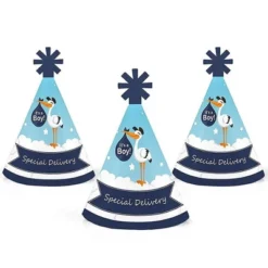 Big Dot Of Happiness Boy Special Delivery - Mini Cone Blue It's A Boy Stork Baby Shower Hats - Small Little Party Hats - Set Of 8 12 Big Dot Of Happiness Boy Special Delivery - Mini Cone Blue It's A Boy Stork Baby Shower Hats - Small Little Party Hats - Set Of 8 -Party Planers Store GUEST 0095f76a d7ba 4547 837e 6b704fd66502