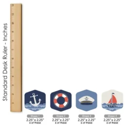 Big Dot Of Happiness Ahoy - Nautical - Baby Shower Or Birthday Party Scavenger Hunt - 1 Stand And 48 Game Pieces - Hide And Find Game 13 Big Dot Of Happiness Ahoy - Nautical - Baby Shower Or Birthday Party Scavenger Hunt - 1 Stand And 48 Game Pieces - Hide And Find Game -Party Planers Store GUEST 0114f768 a242 4c62 82cc 3e7c30224100