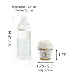 Big Dot Of Happiness Elegant Cross - Cupcake Decoration - Religious Party Cupcake Wrappers And Treat Picks Kit - Set Of 24 -Party Planers Store GUEST 01424f20 ee22 40f4 bd95 271f48de65d5