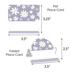 Big Dot Of Happiness Purple Daisy Flowers - Floral Party Tent Buffet Card - Table Setting Name Place Cards - Set Of 24 -Party Planers Store GUEST 0182af09 8b14 48b8 8fac 8b3d242231fe