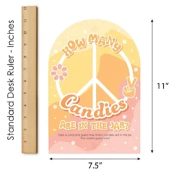 Big Dot Of Happiness Stay Groovy - How Many Candies Boho Hippie Party Game - 1 Stand And 40 Cards - Candy Guessing Game -Party Planers Store GUEST 01a1a7af de3c 4619 aaa0 4b2a010ac3ac