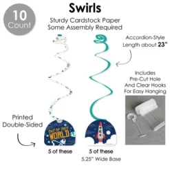 Big Dot Of Happiness Blast Off To Outer Space - Rocket Ship Baby Shower Or Birthday Party Supplies Decoration Kit - Decor Galore Party Pack - 51 Pc -Party Planers Store GUEST 01be3bfc dd4d 4af7 a42d 1e185f3871e3