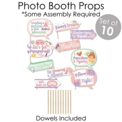 Big Dot Of Happiness Pajama Slumber Party - Banner And Photo Booth Decorations - Girls Sleepover Birthday Party Supplies Kit - Doterrific Bundle -Party Planers Store GUEST 02c17157 8f9e 4076 aaf9 778ef9e8eb7a