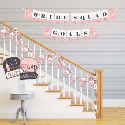 Big Dot Of Happiness Bride Squad - Banner And Photo Booth Decorations - Rose Gold Bridal Shower Or Bachelorette Party Supplies Kit - Doterrific Bundle 4 Big Dot Of Happiness Bride Squad - Banner And Photo Booth Decorations - Rose Gold Bridal Shower Or Bachelorette Party Supplies Kit - Doterrific Bundle - Image 2