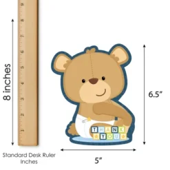 Big Dot Of Happiness Baby Boy Teddy Bear - Shaped Thank You Cards - Baby Shower Thank You Note Cards With Envelopes - Set Of 12 -Party Planers Store GUEST 031f926d a959 42ce 9f4f 052cd9e2d44c