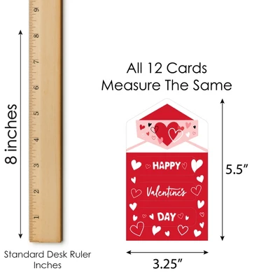 Big Dot Of Happiness Happy Valentine's Day - Valentine Hearts Cards For Kids - Happy Valentine's Day Pull Tabs - Set Of 12 6 Big Dot Of Happiness Happy Valentine's Day - Valentine Hearts Cards For Kids - Happy Valentine's Day Pull Tabs - Set Of 12 - Image 4