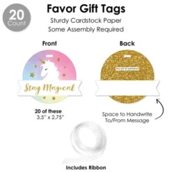 Big Dot Of Happiness Rainbow Unicorn - Magical Unicorn Baby Shower Or Birthday Party Favors And Cupcake Kit - Fabulous Favor Party Pack - 100 Pieces 12 Big Dot Of Happiness Rainbow Unicorn - Magical Unicorn Baby Shower Or Birthday Party Favors And Cupcake Kit - Fabulous Favor Party Pack - 100 Pieces -Party Planers Store GUEST 03b5bfba 939b 43c7 8730 d6b9e40cb12d