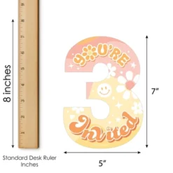 Big Dot Of Happiness Young, Wild And Three - Shaped Fill-In Invitations - Boho Hippie Third Birthday Party Invitation Cards With Envelopes - Set Of 12 -Party Planers Store GUEST 03da081d cafa 46cb 9b5e b9e090bd9cdd