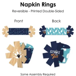 Big Dot Of Happiness Strike Up The Fun - Bowling - Birthday Party Or Baby Shower Paper Napkin Holder - Napkin Rings - Set Of 24 -Party Planers Store GUEST 03ec762c 93e8 4d68 9ac5 55230b8a1fc6
