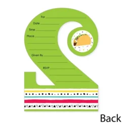 Big Dot Of Happiness Taco Twosday - Shaped Fill-in Invitations - Fiesta Second Birthday Party Invitation Cards With Envelopes - Set Of 12 -Party Planers Store GUEST 0422758e ae20 4ac5 ab21 0b7d3c6f779c