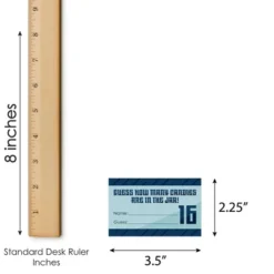 Big Dot Of Happiness Boy 16th Birthday - How Many Candies Sweet Sixteen Birthday Party Game - 1 Stand And 40 Cards - Candy Guessing Game -Party Planers Store GUEST 04dcb0a9 a796 4769 ac4a 67009bfca0a2