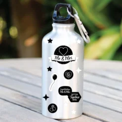 Big Dot Of Happiness Mr. And Mrs. - Black And White Wedding Or Bridal Shower Favor Kids Stickers - 16 Sheets - 256 Stickers -Party Planers Store GUEST 058b56f9 ed39 4c15 983b fc6ec609a0eb