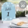 Big Dot Of Happiness Winter Wonderland - Snowflake Holiday Party And Winter Wedding Double-Sided 5 X 7 Inches Cards - Table Numbers - 1-20 -Party Planers Store GUEST 0600a426 dd84 414a 9706 6a011a3de41e