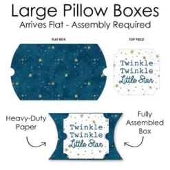 Big Dot Of Happiness Twinkle Twinkle Little Star - Favor Gift Boxes - Baby Shower Or Birthday Party Large Pillow Boxes - Set Of 12 -Party Planers Store GUEST 062d359f 3078 422b b3e6 d4fb8d761983