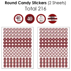Big Dot Of Happiness We Still Do - 40th Wedding Anniversary - Anniversary Party Candy Favor Sticker Kit - 304 Pieces -Party Planers Store GUEST 065bb113 3541 4b9f 92e6 6f5300fec951
