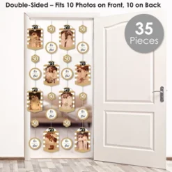 Big Dot Of Happiness We Still Do - 50th Wedding Anniversary - Anniversary Party Vertical Photo Garland 35 Pieces