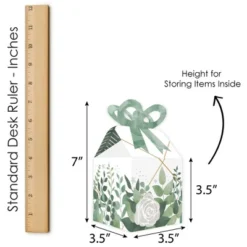 Big Dot Of Happiness Boho Botanical - Square Favor Gift Boxes - Greenery Party Bow Boxes - Set Of 12 -Party Planers Store GUEST 06d9d873 1a5b 4a40 9c65 f8a26cdc2dde