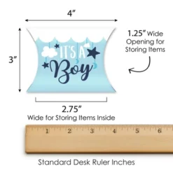 Big Dot Of Happiness It’s A Boy - Favor Gift Boxes - Blue Baby Shower/Blue Birth Announcement Petite Pillow Boxes - Set Of 20 -Party Planers Store GUEST 07429a2b 6c41 4e38 866f a686f70c74a4