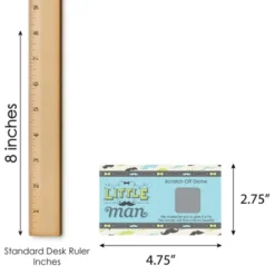 Big Dot Of Happiness Dashing Little Man Mustache - Baby Shower Or Birthday Party Game Scratch Off Cards - 22 Count -Party Planers Store GUEST 07502923 a358 4d25 8564 fb9a74c97524