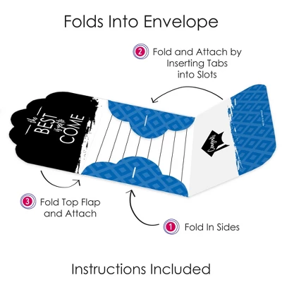 Big Dot Of Happiness Blue Grad - Best Is Yet To Come - Fill-In Cards - Royal Blue Graduation Party Fold And Send Invitations - Set Of 8 5 Big Dot Of Happiness Blue Grad - Best Is Yet To Come - Fill-In Cards - Royal Blue Graduation Party Fold And Send Invitations - Set Of 8 - Image 3