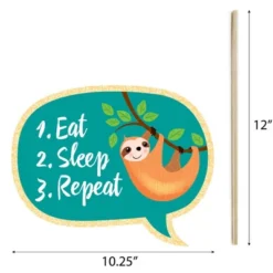 Big Dot Of Happiness Let's Hang - Sloth - Baby Shower Or Birthday Party Photo Booth Props Kit - 20 Count -Party Planers Store GUEST 089935fc 625a 452e 9a40 d95af3f3c734