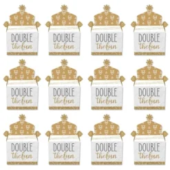 Big Dot Of Happiness It's Twins - Treat Box Party Favors - Gold Twins Baby Shower Goodie Gable Boxes - Set Of 12 -Party Planers Store GUEST 0960cf46 2a20 4cdf 9479 13bcfa275e29