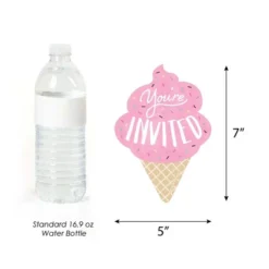 Big Dot Of Happiness Scoop Up The Fun - Ice Cream - Shaped Fill-in Invitations - Sprinkles Party Invitation Cards With Envelopes - Set Of 12 -Party Planers Store GUEST 09a7a0ba 775b 444d bff4 d7c3c8417daa