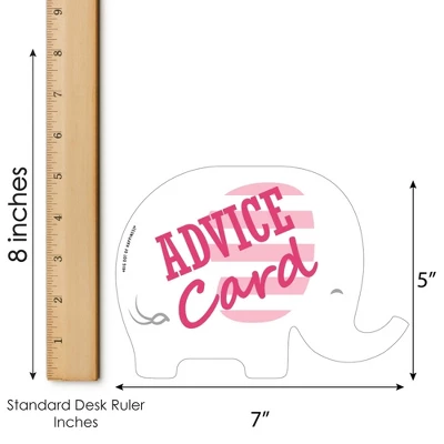 Big Dot Of Happiness Pink Elephant - Wish Card Girl Baby Shower Activities - Shaped Advice Cards Game - Set Of 20 5 Big Dot Of Happiness Pink Elephant - Wish Card Girl Baby Shower Activities - Shaped Advice Cards Game - Set Of 20 - Image 3