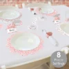 Big Dot Of Happiness Pink Rose Gold Birthday - Happy Birthday Party Paper Charger And Table Decorations - Chargerific Kit - Place Setting For 8