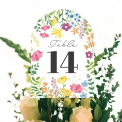 Big Dot Of Happiness Wildflowers Bride - Boho Floral Bridal Shower And Wedding Party Double-Sided 5 X 7 Inches Cards - Table Numbers - 1-20 -Party Planers Store GUEST 0a17fff5 e684 4067 8052 3208a59af570