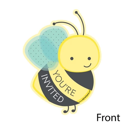 Big Dot Of Happiness Honey Bee - Shaped Fill-in Invitations - Baby Shower Or Birthday Party Invitation Cards With Envelopes - Set Of 12 3 Big Dot Of Happiness Honey Bee - Shaped Fill-in Invitations - Baby Shower Or Birthday Party Invitation Cards With Envelopes - Set Of 12