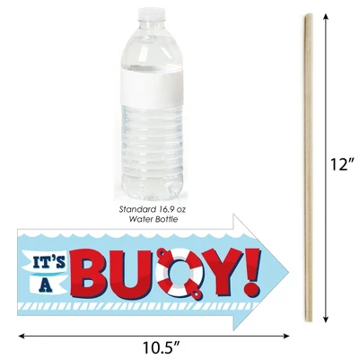 Big Dot Of Happiness Funny Ahoy It's A Boy - Nautical Baby Shower Photo Booth Props Kit - 10 Piece 4 Big Dot Of Happiness Funny Ahoy It's A Boy - Nautical Baby Shower Photo Booth Props Kit - 10 Piece - Image 2