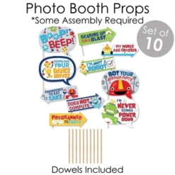 Big Dot Of Happiness Gear Up Robots - Banner And Photo Booth Decorations - Birthday Party Or Baby Shower Supplies Kit - Doterrific Bundle -Party Planers Store GUEST 0baa1cfa 7584 4597 a6f9 22a8841bda07