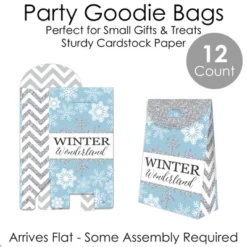 Big Dot Of Happiness Winter Wonderland - Snowflake Holiday And Winter Wedding Gift Favor Bags - Party Goodie Boxes - Set Of 12 -Party Planers Store GUEST 0c79fff7 34c9 44f1 a25f 88d60ff53661