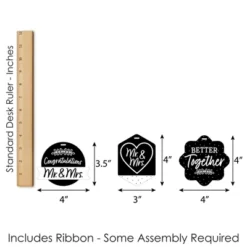 Big Dot Of Happiness Mr. And Mrs. - Assorted Hanging Black And White Wedding Or Bridal Shower Favor Tags - Gift Tag Toppers - Set Of 12 13 Big Dot Of Happiness Mr. And Mrs. - Assorted Hanging Black And White Wedding Or Bridal Shower Favor Tags - Gift Tag Toppers - Set Of 12 -Party Planers Store GUEST 0ca2607f bb81 449a 9ac4 3d128f35c102