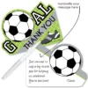 Big Dot Of Happiness Goaaal - Soccer - Shaped Thank You Cards - Baby Shower Or Birthday Party Thank You Note Cards With Envelopes - Set Of 12 -Party Planers Store GUEST 0cb14c87 2606 4387 bf35 a00bb885223a