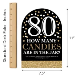 Big Dot Of Happiness Adult 80th Birthday - Gold - How Many Candies Birthday Party Game - 1 Stand And 40 Cards - Candy Guessing Game 12 Big Dot Of Happiness Adult 80th Birthday - Gold - How Many Candies Birthday Party Game - 1 Stand And 40 Cards - Candy Guessing Game -Party Planers Store GUEST 0dcd9346 3633 47bc a8f7 86dc4a155bcf