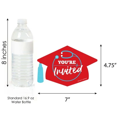 Big Dot Of Happiness Nurse Graduation - Shaped Fill-in Invitations - Medical Nursing Graduation Party Invitation Cards With Envelopes - Set Of 12 5 Big Dot Of Happiness Nurse Graduation - Shaped Fill-in Invitations - Medical Nursing Graduation Party Invitation Cards With Envelopes - Set Of 12 - Image 3