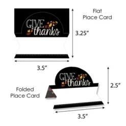 Big Dot Of Happiness Give Thanks - Thanksgiving Party Tent Buffet Card - Table Setting Name Place Cards - Set Of 24 -Party Planers Store GUEST 0e9f3399 efac 43fd be16 b32d0749832d