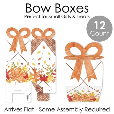 Big Dot Of Happiness Fall Foliage - Square Favor Gift Boxes - Autumn Leaves Party Bow Boxes - Set Of 12 7 Big Dot Of Happiness Fall Foliage - Square Favor Gift Boxes - Autumn Leaves Party Bow Boxes - Set Of 12 - Image 5