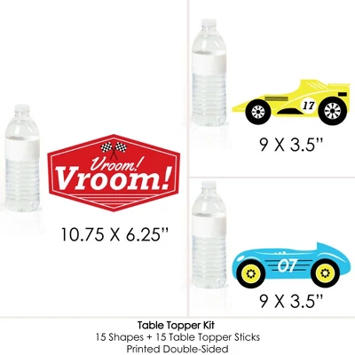 Big Dot Of Happiness Let's Go Racing - Racecar - Race Car Birthday Party Or Baby Shower Centerpiece Sticks - Table Toppers - Set Of 15 8 Big Dot Of Happiness Let's Go Racing - Racecar - Race Car Birthday Party Or Baby Shower Centerpiece Sticks - Table Toppers - Set Of 15 - Image 6