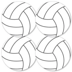 Big Dot Of Happiness Bump, Set, Spike - Volleyball - Decorations DIY Baby Shower Or Birthday Party Essentials - Set Of 20