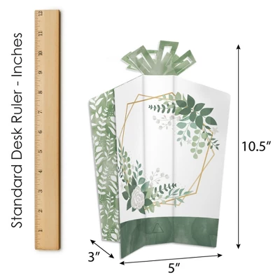 Big Dot Of Happiness Boho Botanical - Table Decorations - Greenery Party Fold And Flare Centerpieces - 10 Count 7 Big Dot Of Happiness Boho Botanical - Table Decorations - Greenery Party Fold And Flare Centerpieces - 10 Count - Image 5