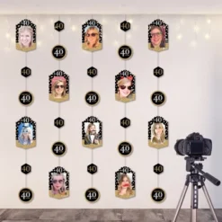 Big Dot Of Happiness Adult 40th Birthday - Gold - Birthday Party Vertical Photo Garland 35 Pieces -Party Planers Store GUEST 10317732 b078 4ce2 9471 5bd5c2f2d696