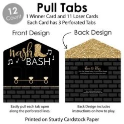 Big Dot Of Happiness Nash Bash - Nashville Bachelorette Party Game Pickle Cards - Pull Tabs 3-in-a-Row - Set Of 12 -Party Planers Store GUEST 105103fb dce9 4b1d be0a 19011203f923