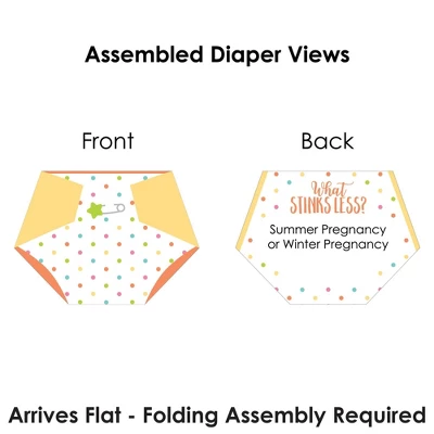 Big Dot Of Happiness Baby Neutral - Baby Shower Conversation Starter - 2-in-1 Dirty Diaper Game - Set Of 24 8 Big Dot Of Happiness Baby Neutral - Baby Shower Conversation Starter - 2-in-1 Dirty Diaper Game - Set Of 24 - Image 6