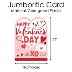 Big Dot Of Happiness Happy Valentine's Day - Kids Valentine's Day Giant Greeting Card - Big Shaped Jumborific Card -Party Planers Store GUEST 10bb140a 085e 4a6e b88a be273d6655ac