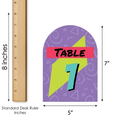 Big Dot Of Happiness 90’s Throwback - 1990s Party Double-Sided 5 X 7 Inches Cards - Table Numbers - 1-20 8 Big Dot Of Happiness 90’s Throwback - 1990s Party Double-Sided 5 X 7 Inches Cards - Table Numbers - 1-20 - Image 6